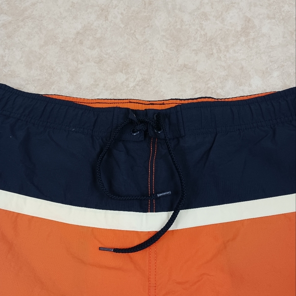 NAUTICA Colorblock Swim Trunks Men's Medium Lined Drawstring - Picture 4 of 8
